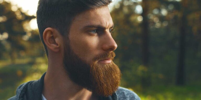 barbe qui brille